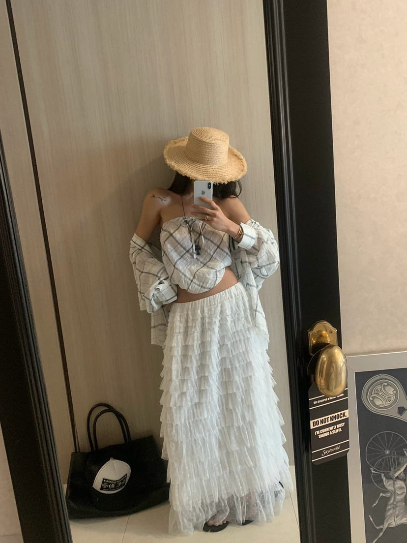 VIRKIN韓國直郵女士新品職業26春夏休閑人氣半身裙中短裙VIRKIN半身裙/中短裙