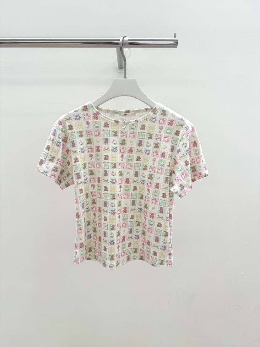 PEBBLE韓國代購女裝新品推薦時尚26夏季熱賣職業26春夏T恤PEBBLET恤圖色2