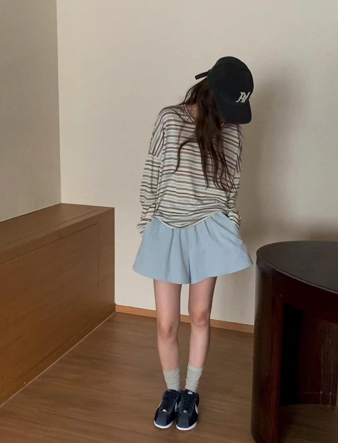 AN STAND韓國直郵女士新款人氣職業26夏季26春夏休閑短褲AN STAND-2件起短褲
