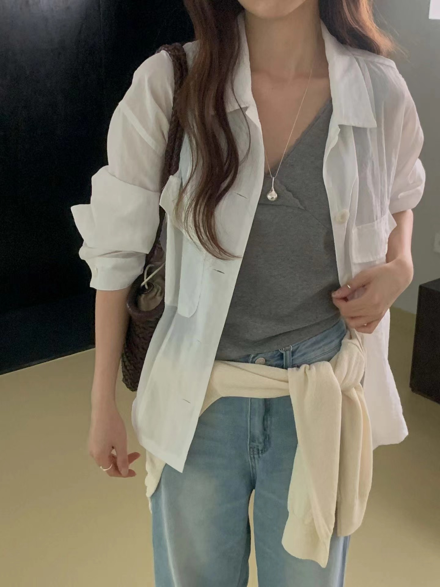 PROPER 프로퍼韓國直郵實拍女士新品熱賣休閑時尚職業夾克PROPER 프로퍼夾克