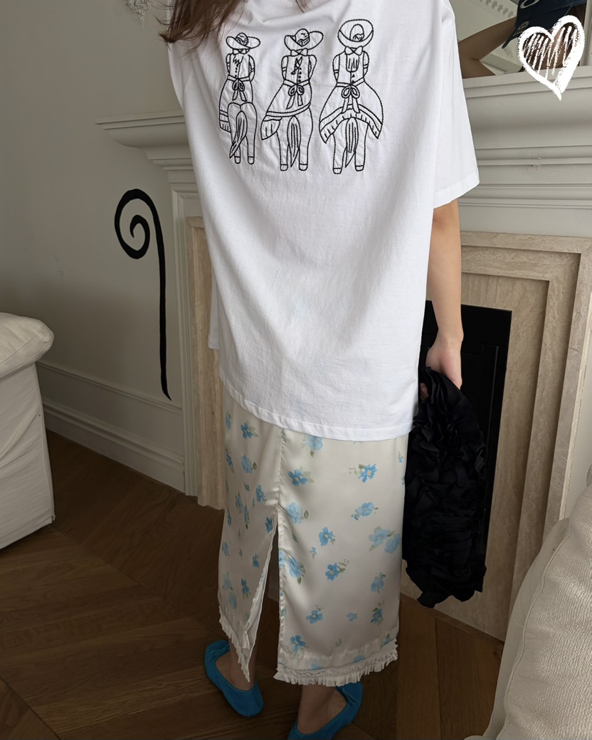 PEBBLE韓國直郵實拍女士新款人氣26夏季時尚熱賣長裙花朵PEBBLE長裙