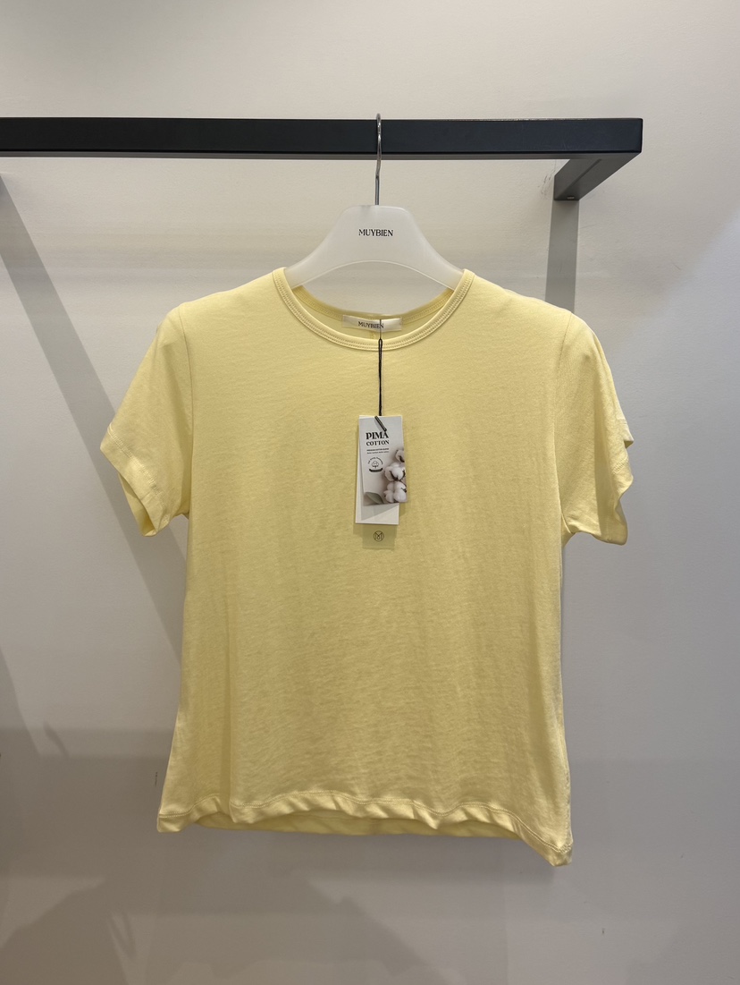 MUYBIEN韓國東大門代購女裝新品熱賣時尚26春夏職業T恤棉MUYBIENT恤圖色2