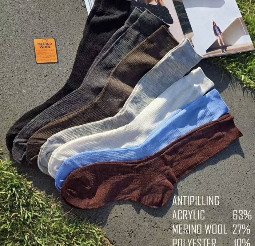 AILEEN韓國直郵女裝新品時尚推薦人氣熱賣26夏季職業襪子LEJUNEV襪子圖色5左五色