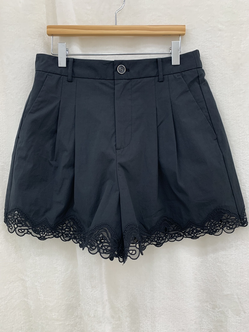 FABRIC東大門實拍韓國女裝新款熱賣26夏季推薦短褲刺繡褶裥FABRIC短褲圖色2