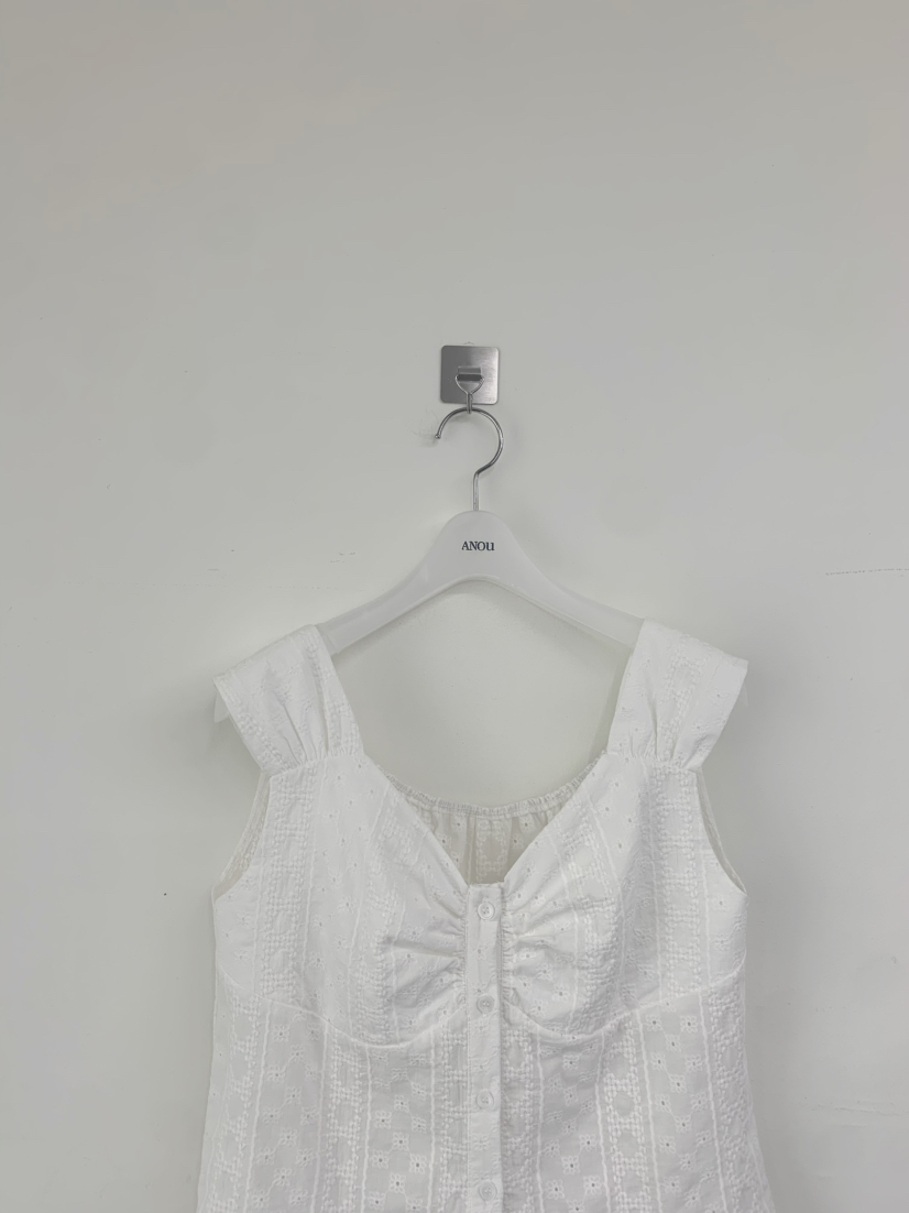 ANOU韓國直郵女士新品26夏季職業熱賣人氣26春夏吊帶背心孔眼ANOU吊帶/背心