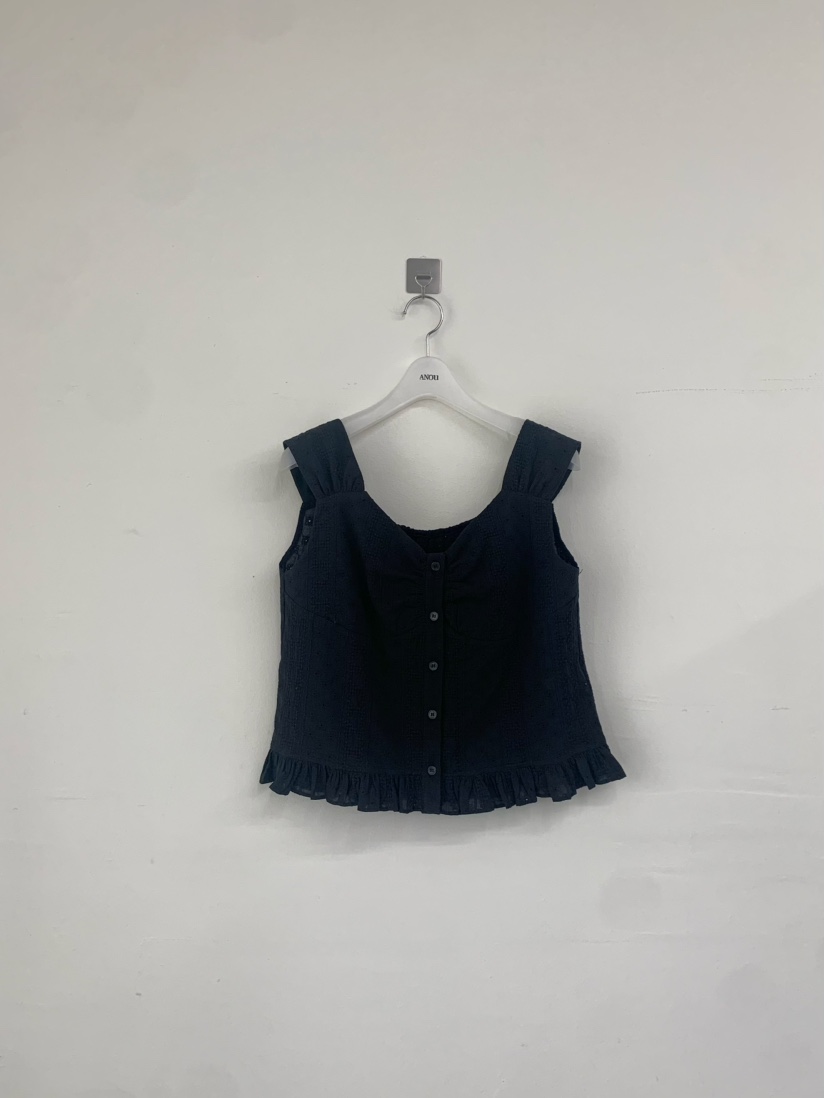 ANOU韓國直郵女士新品26夏季職業熱賣人氣26春夏吊帶背心孔眼ANOU吊帶/背心圖色2