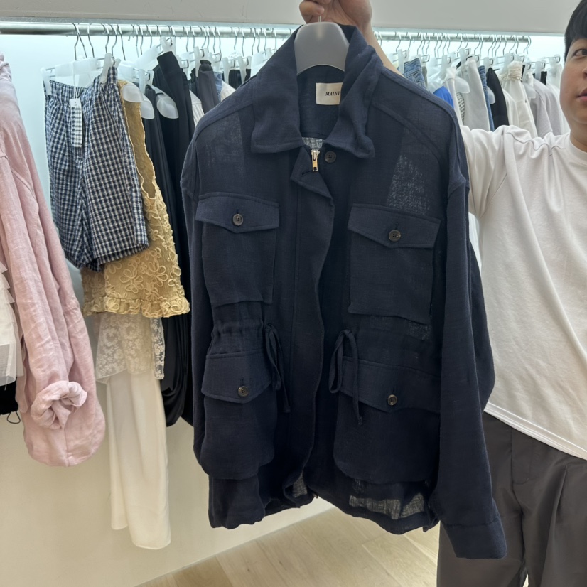 MAINT韓國代購女裝新款職業熱賣時尚26夏季人氣休閑夾克亞麻MAINT夾克圖色2