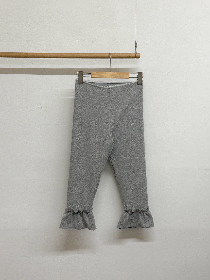 MORE THAN-P東大門實拍韓國女士新品26夏季打底褲鯊魚褲荷葉邊MORE THAN打底褲/鯊魚褲圖色2
