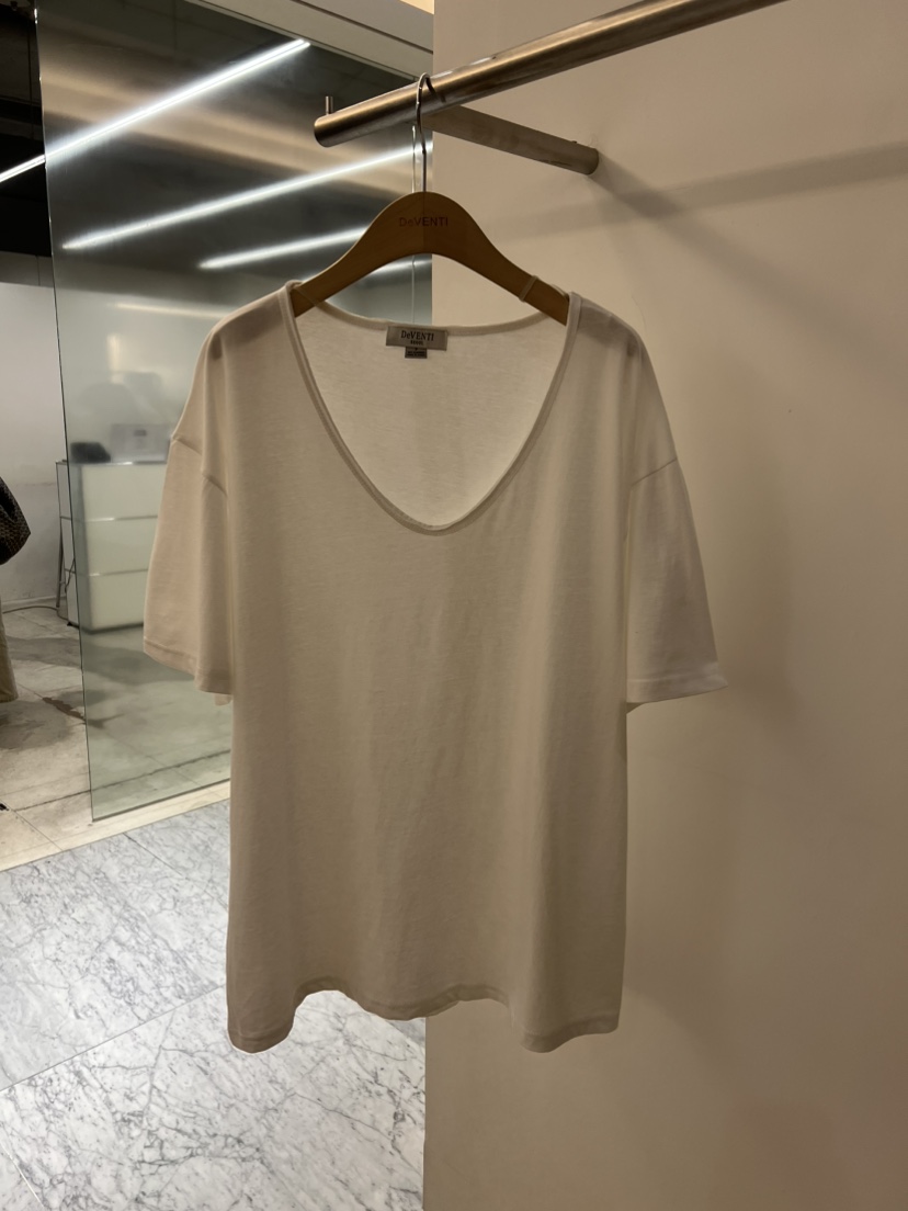DE VENTI韓國東大門代購女裝新品推薦熱賣時尚T恤V領鏤空DE VENTIT恤圖色5