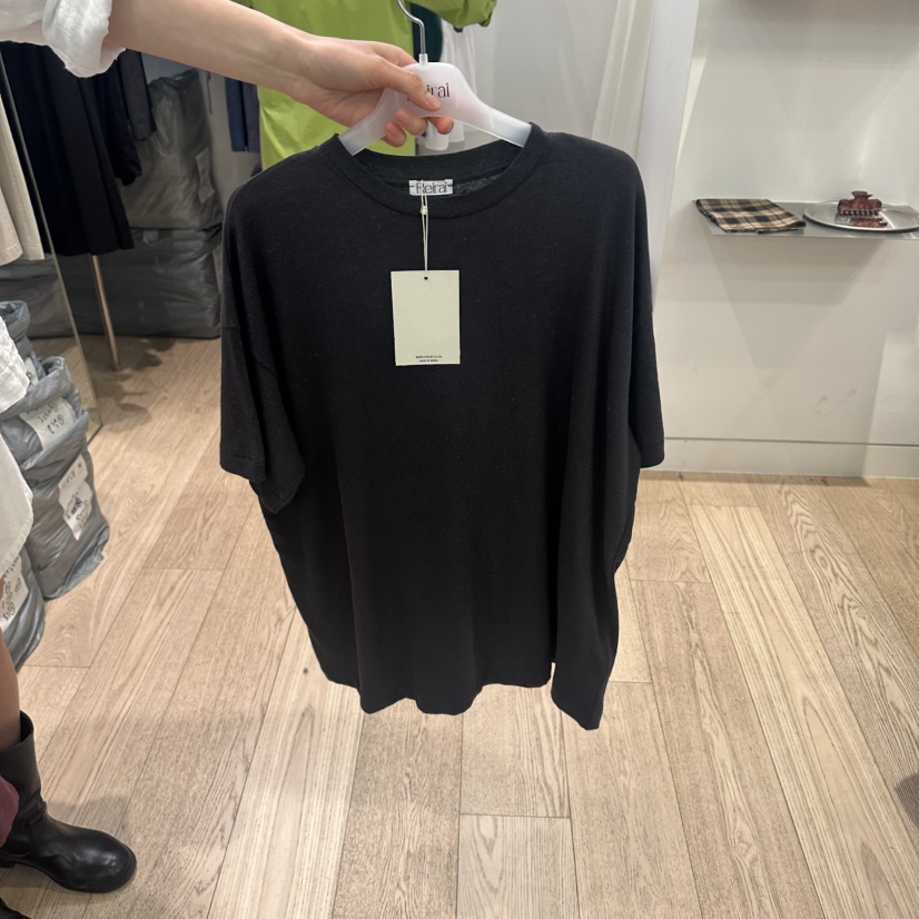 REIRAI韓國直郵女裝新品休閑時尚職業人氣推薦26夏季T恤亞麻ReiraiT恤圖色3