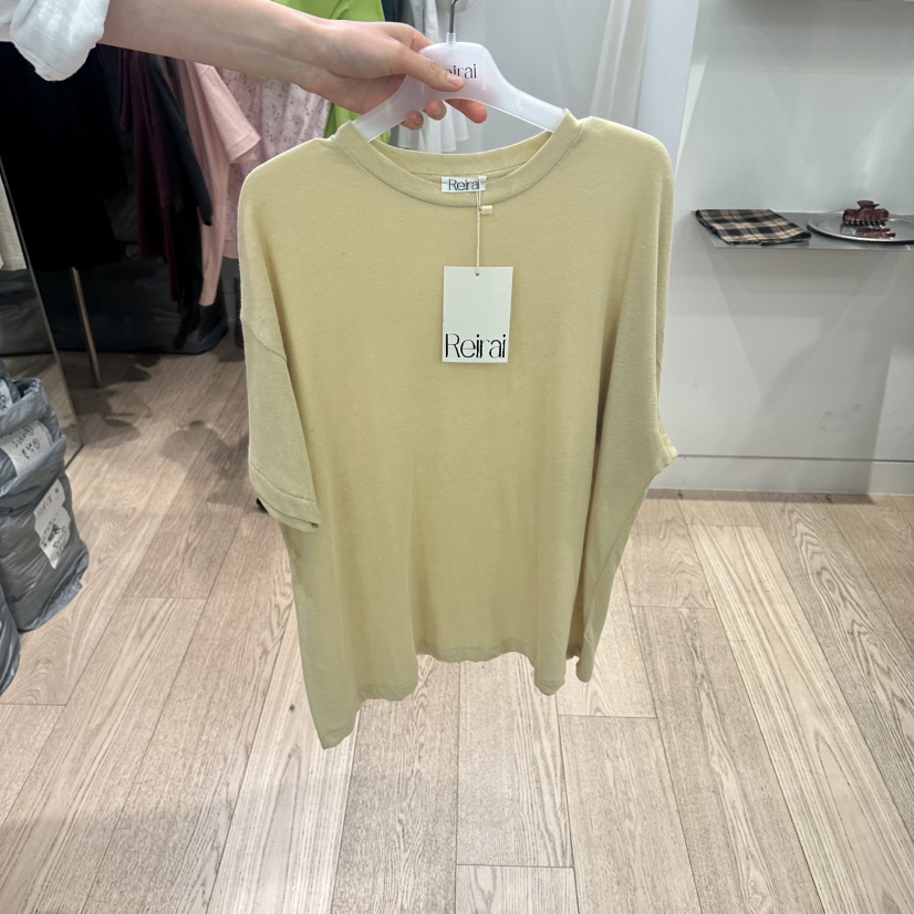 REIRAI韓國直郵女裝新品休閑時尚職業人氣推薦26夏季T恤亞麻ReiraiT恤圖色6