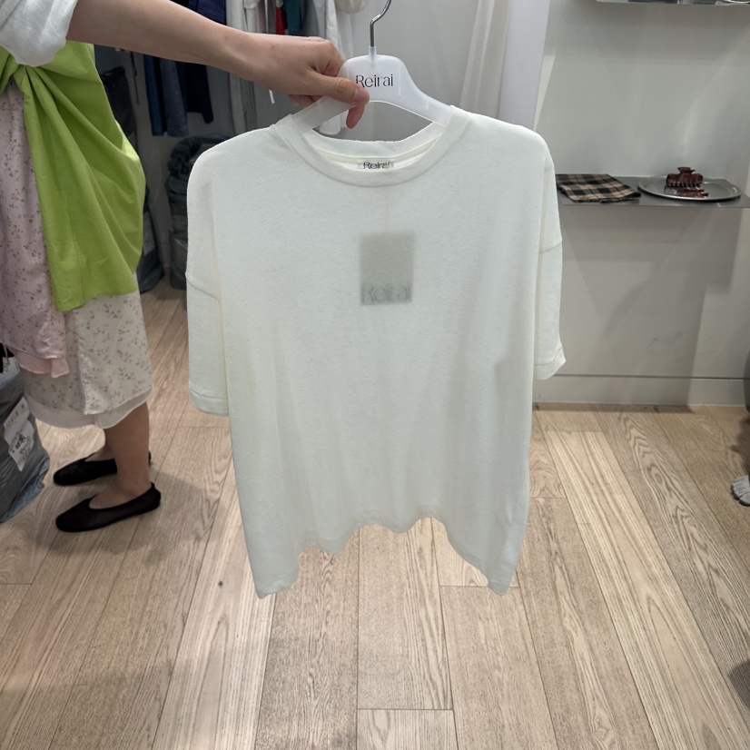 REIRAI韓國直郵女裝新品休閑時尚職業人氣推薦26夏季T恤亞麻ReiraiT恤圖色7