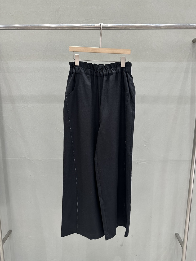 THE MUI東大門實拍韓國女裝新品職業推薦人氣休閑褲亞麻THE MUI休閑褲圖色3