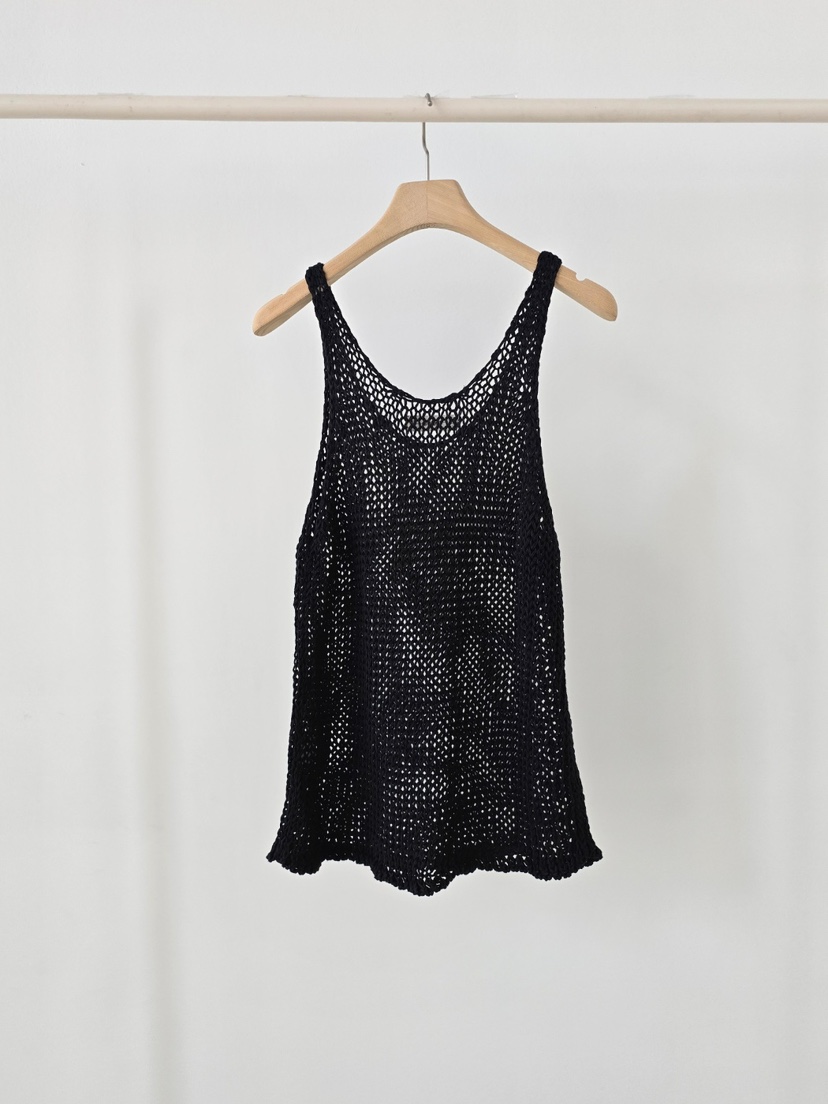 J SHOP韓國東大門代購女士新品26夏季吊帶背心手工編織亞麻J_SHOP吊帶/背心