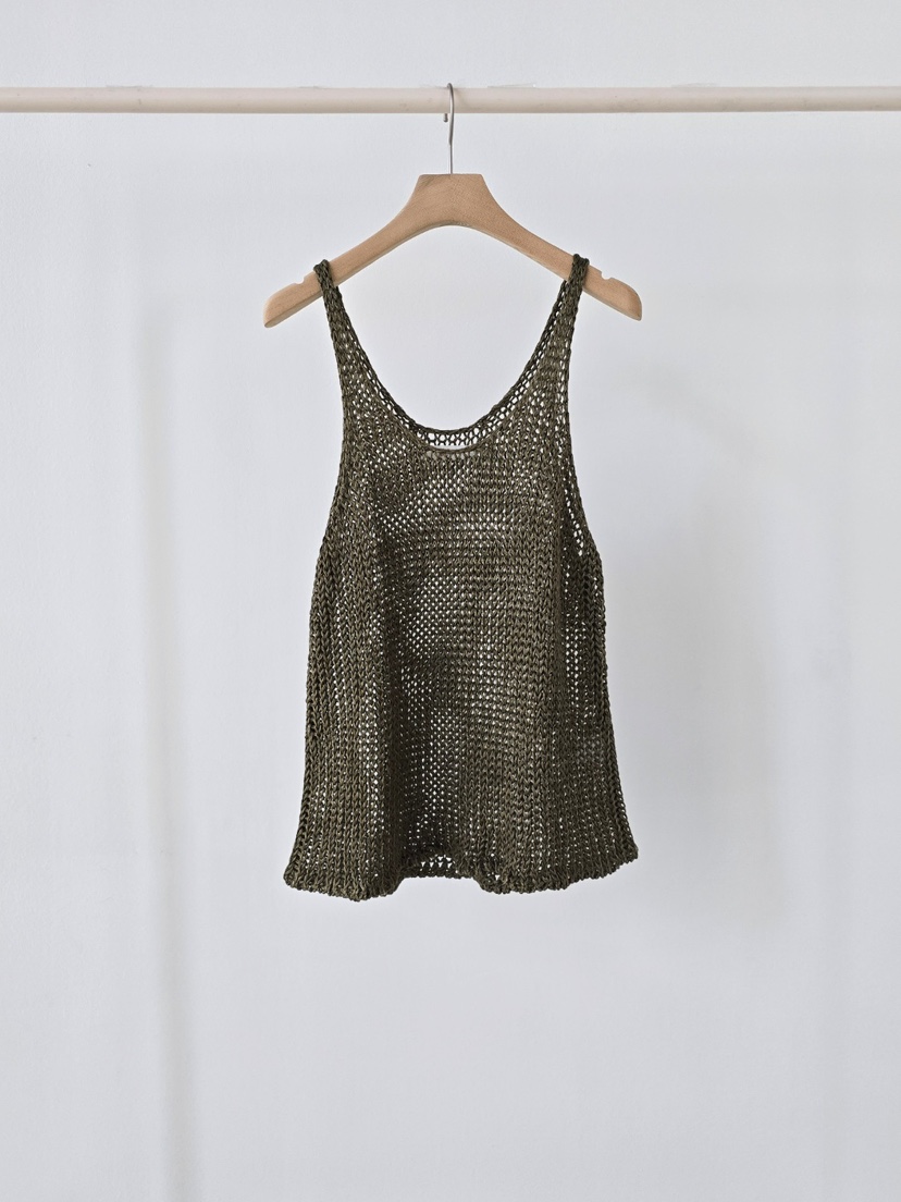 J SHOP韓國東大門代購女士新品26夏季吊帶背心手工編織亞麻J_SHOP吊帶/背心圖色3