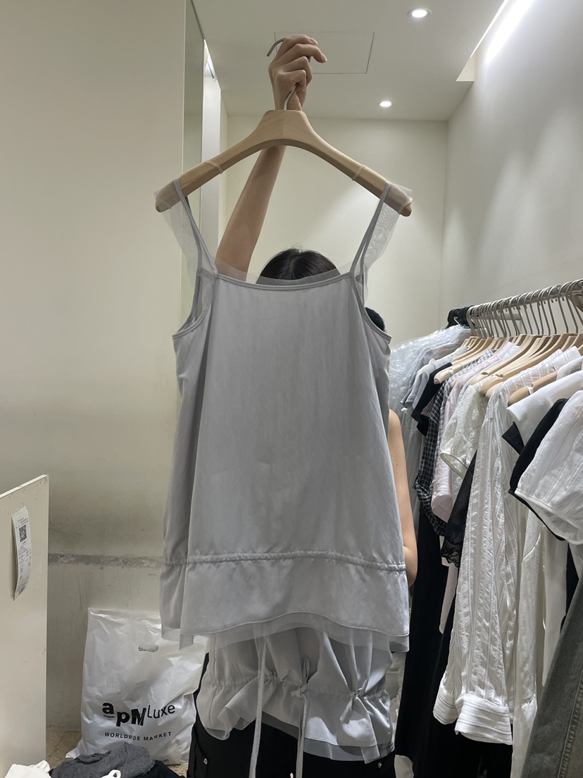 FLOWER-L韓國代購女裝新品熱賣26春夏26夏季職業吊帶背心FLOWER-L吊帶/背心