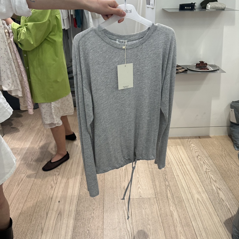 REIRAI韓國東大門直郵女裝新款推薦休閑26夏季時尚長袖T恤Reirai長袖T恤圖色1