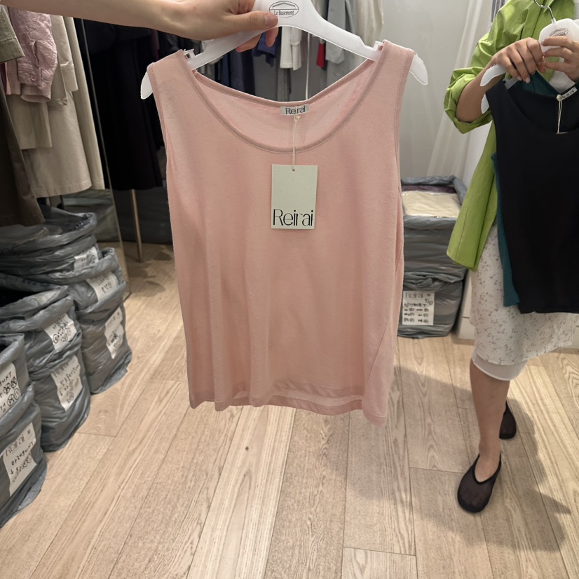 REIRAI韓國東大門代購女士新品休閑熱賣推薦吊帶背心亞麻布Reirai吊帶/背心圖色2