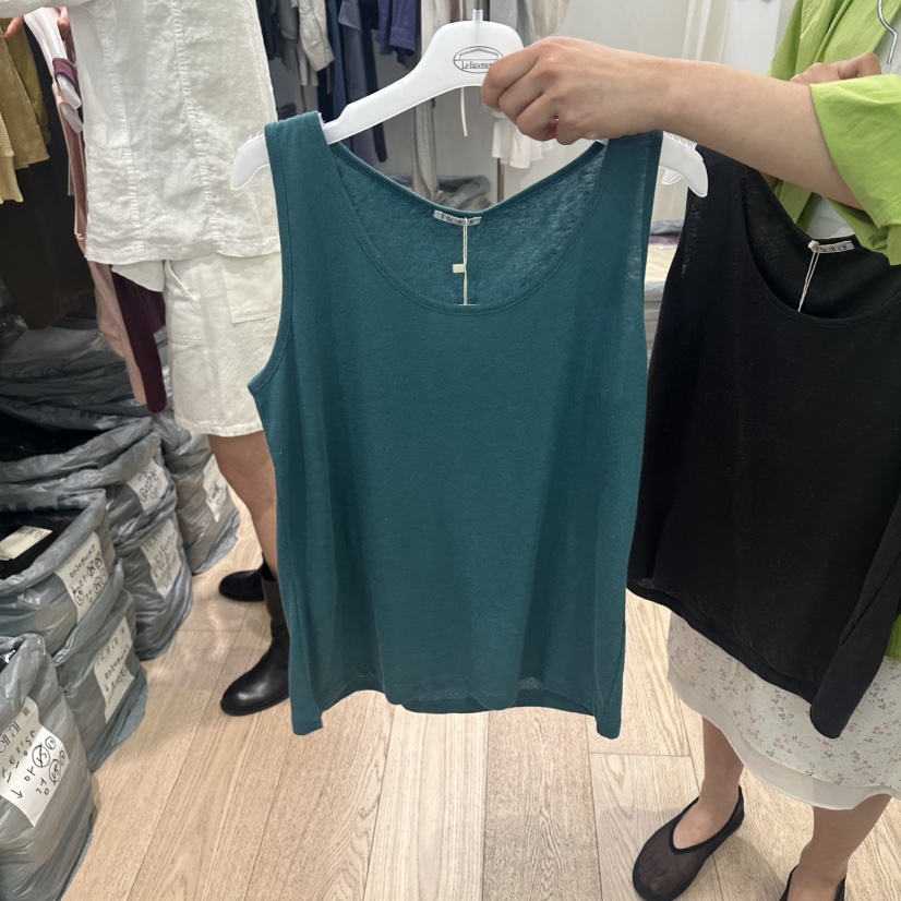 REIRAI韓國東大門代購女士新品休閑熱賣推薦吊帶背心亞麻布Reirai吊帶/背心圖色6