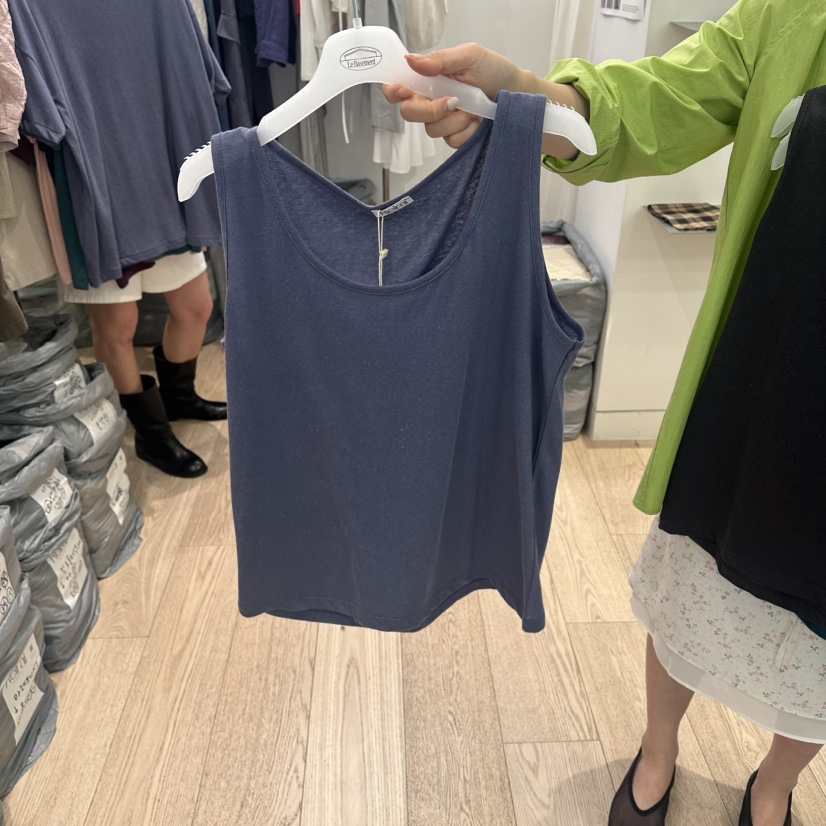 REIRAI韓國東大門代購女士新品休閑熱賣推薦吊帶背心亞麻布Reirai吊帶/背心圖色7