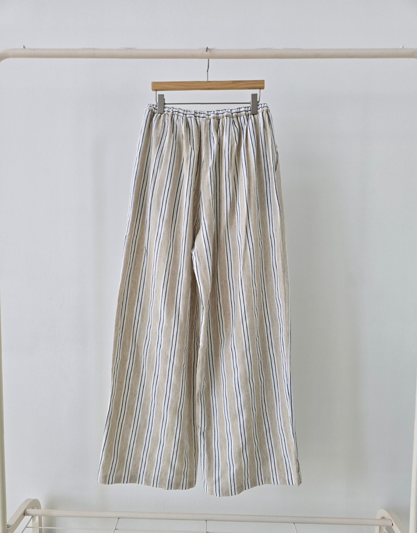 J SHOP東大門實拍韓國女士新品時尚人氣26春夏休閑褲條紋J_SHOP休閑褲