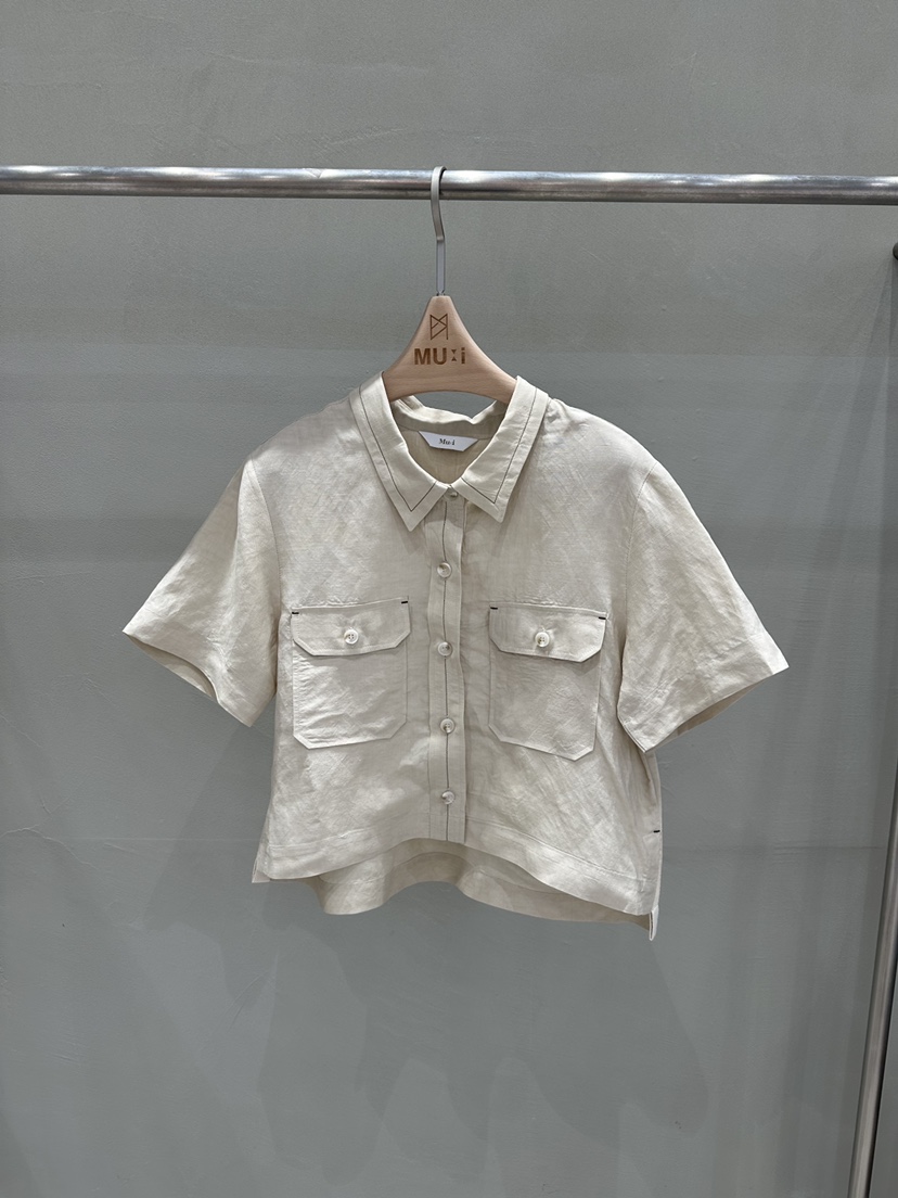 THE MUI韓國東大門代購女士新款休閑26春夏職業夾克亞麻THE MUI夾克圖色1