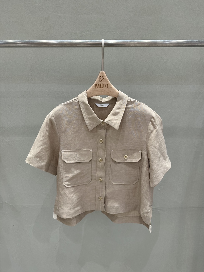 THE MUI韓國東大門代購女士新款休閑26春夏職業夾克亞麻THE MUI夾克圖色2