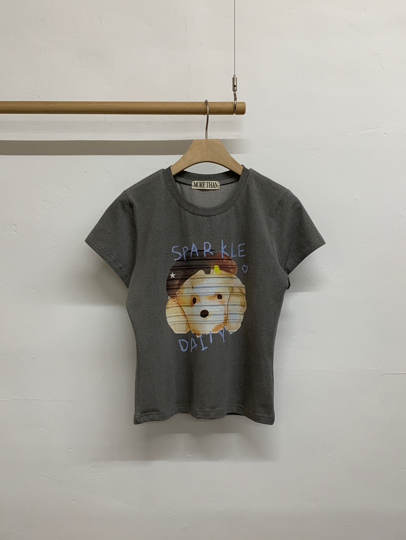 MORE THAN-P韓國直郵女裝新品26夏季職業熱賣推薦休閑T恤MORE THANT恤圖色2