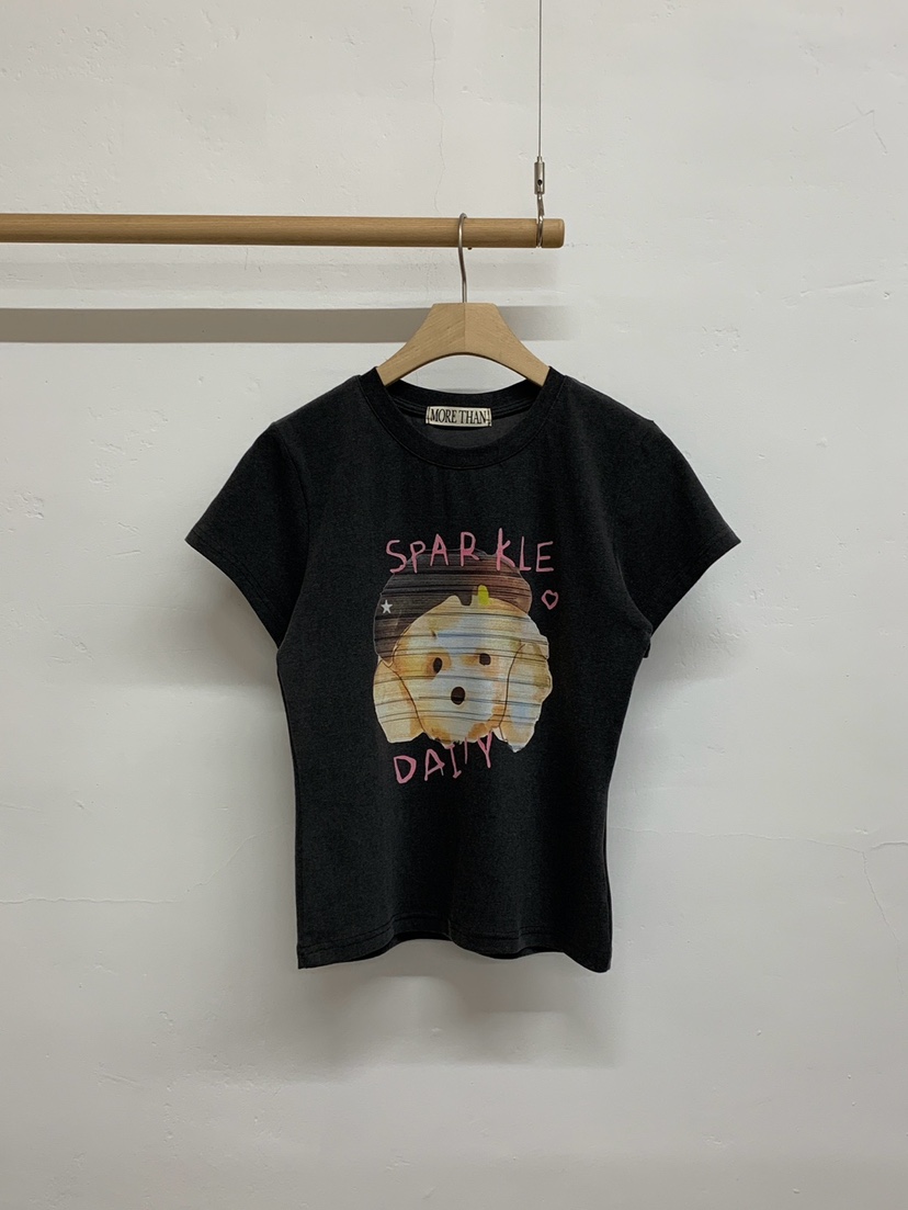 MORE THAN-P韓國直郵女裝新品26夏季職業熱賣推薦休閑T恤MORE THANT恤圖色3