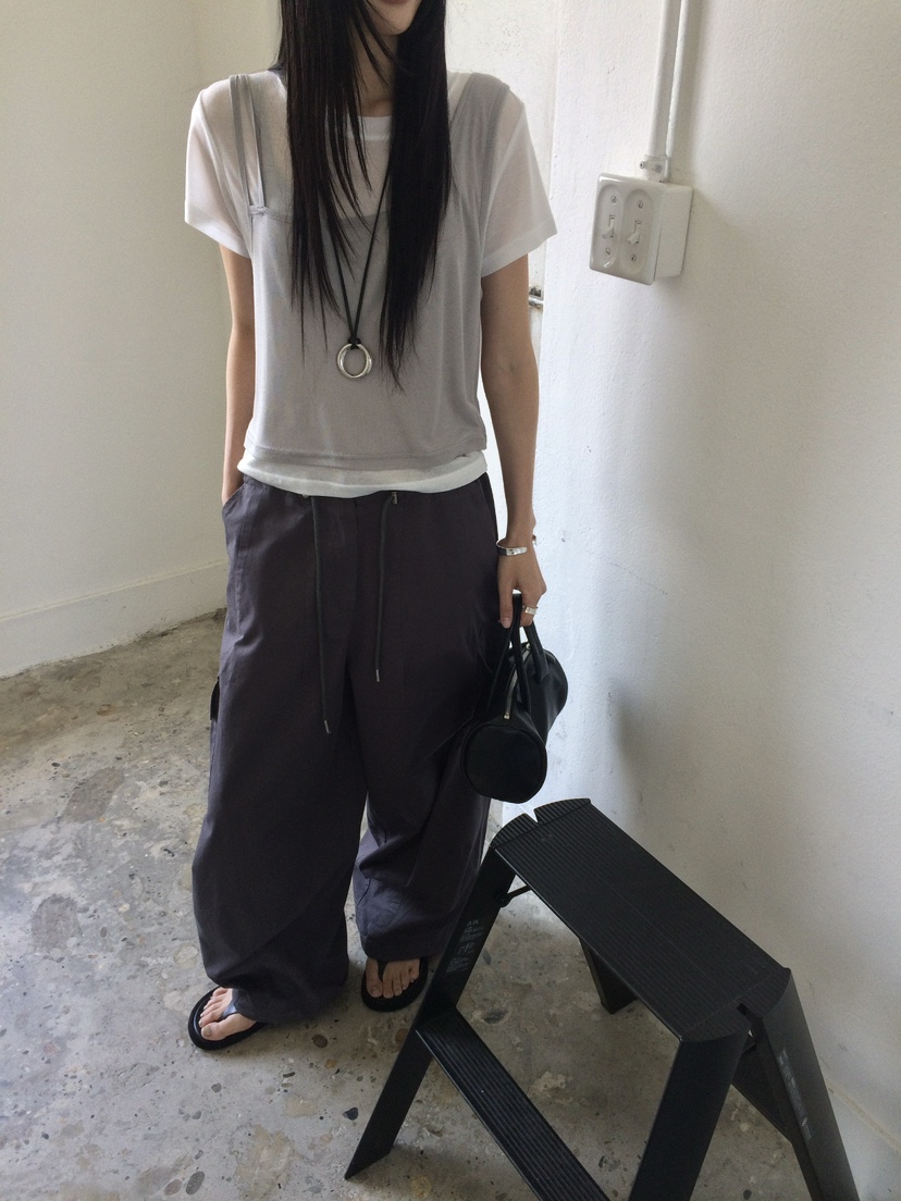 ANOU東大門實拍韓國女裝新款時尚26春夏熱賣休閑套裝雙層ANOU套裝