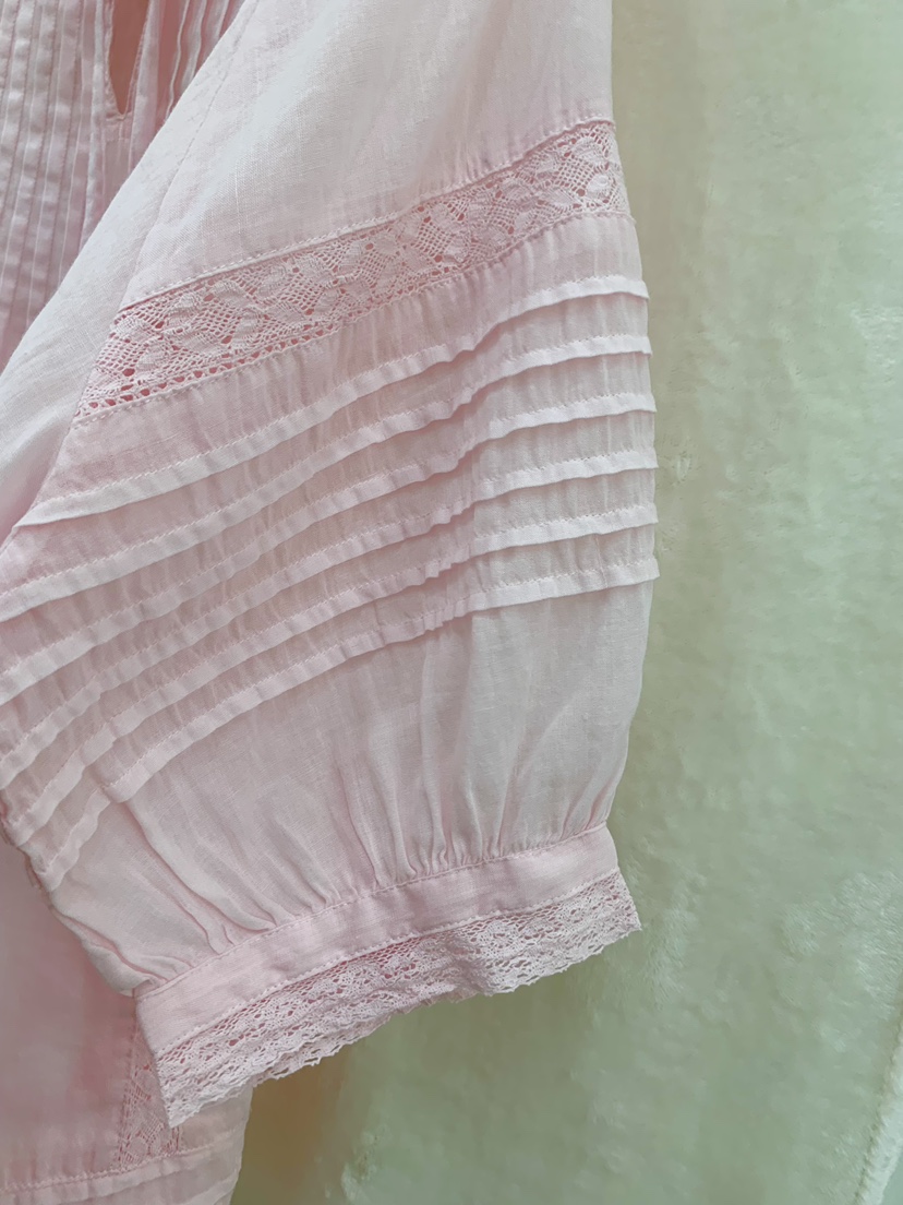 FABRIC韓國東大門直郵女裝新品26春夏人氣襯衫蕾絲衫亞麻布FABRIC襯衫/蕾絲衫