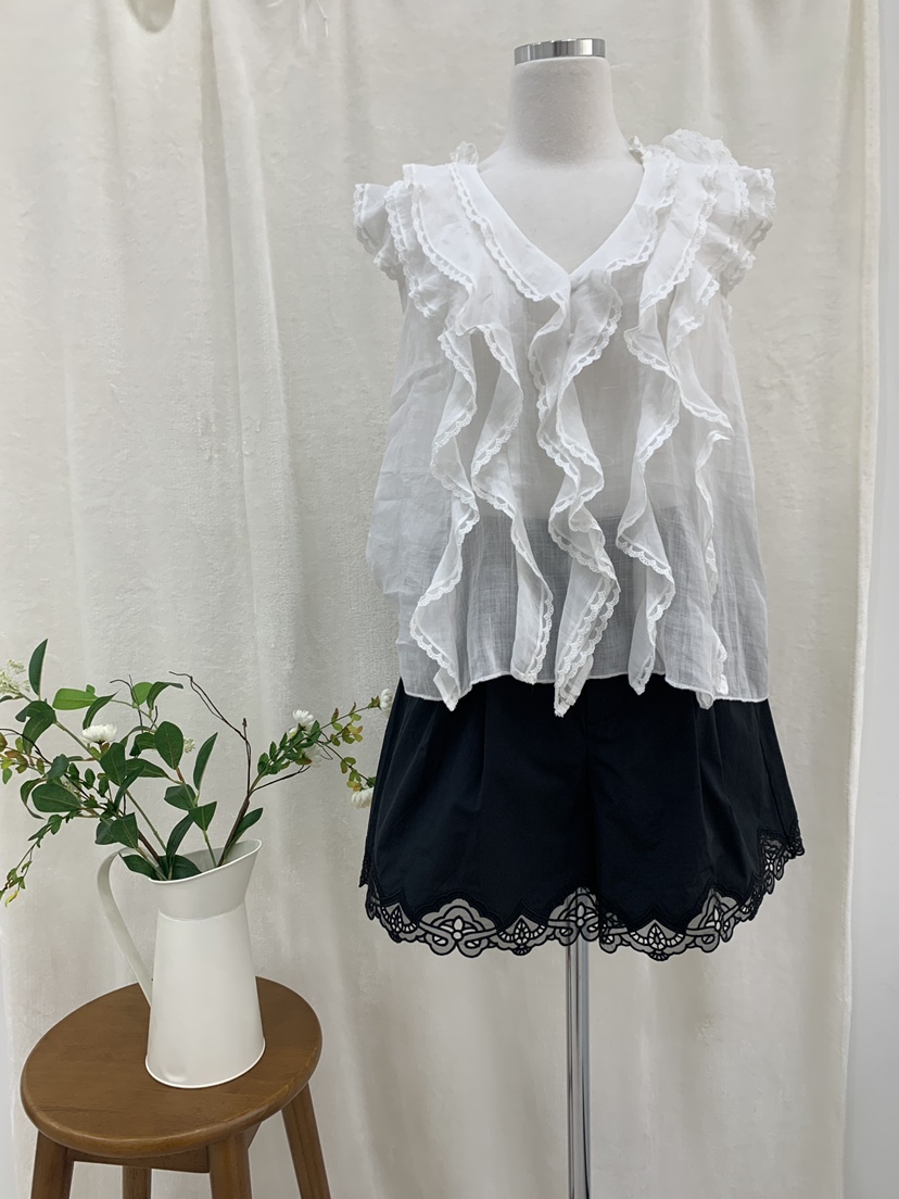 FABRIC東大門實拍韓國女裝新款熱賣26夏季推薦吊帶背心蕾絲FABRIC吊帶/背心