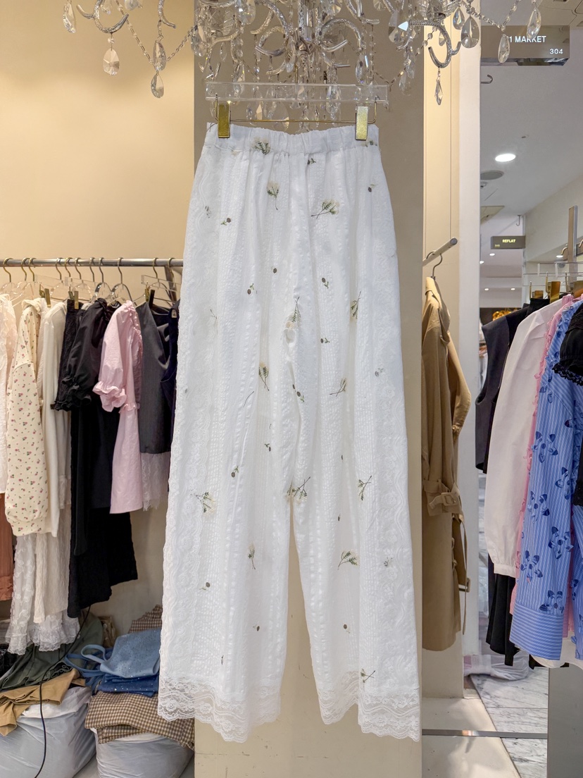 81 MARKET-L韓國直郵實拍女士新品時尚推薦休閑休閑褲棉布81 MARKET-L休閑褲
