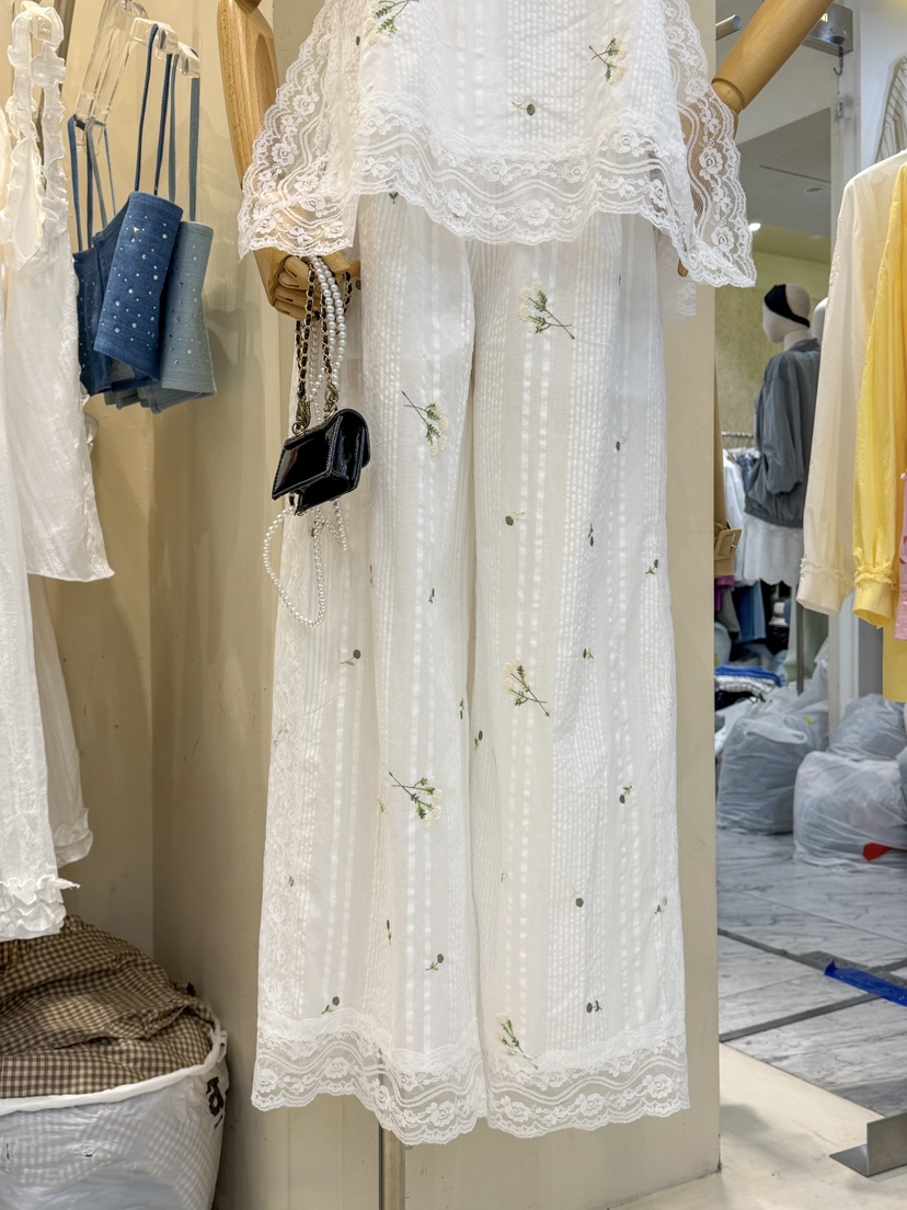 81 MARKET-L韓國直郵實拍女士新品時尚推薦休閑休閑褲棉布81 MARKET-L休閑褲
