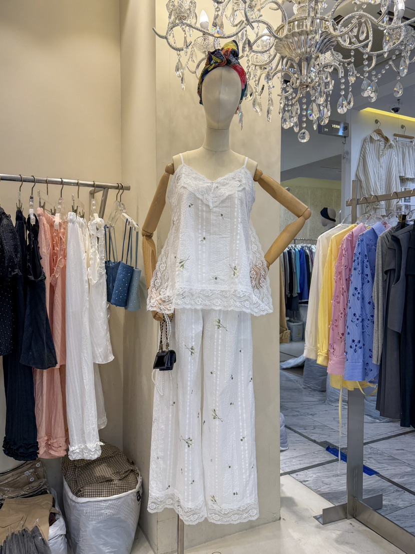 81 MARKET-L韓國直郵實拍女士新品時尚推薦休閑休閑褲棉布81 MARKET-L休閑褲