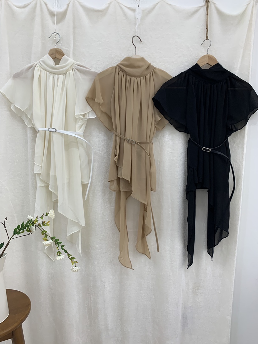 FABRIC韓國東大門代購女士新品人氣推薦熱賣襯衫蕾絲衫披肩FABRIC襯衫/蕾絲衫