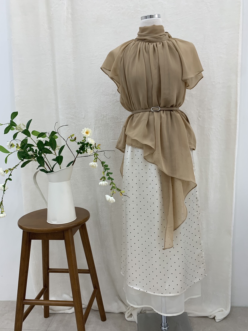 FABRIC韓國東大門代購女士新品人氣推薦熱賣襯衫蕾絲衫披肩FABRIC襯衫/蕾絲衫