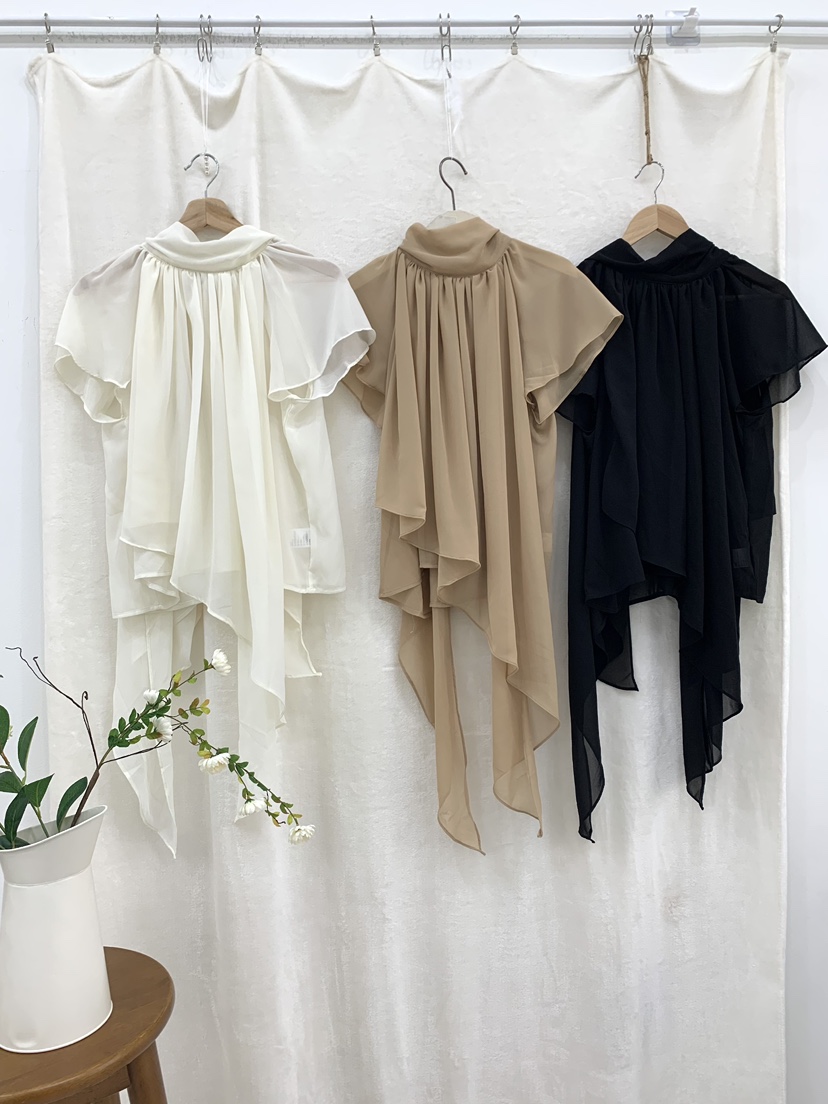 FABRIC韓國東大門代購女士新品人氣推薦熱賣襯衫蕾絲衫披肩FABRIC襯衫/蕾絲衫圖色2左一色