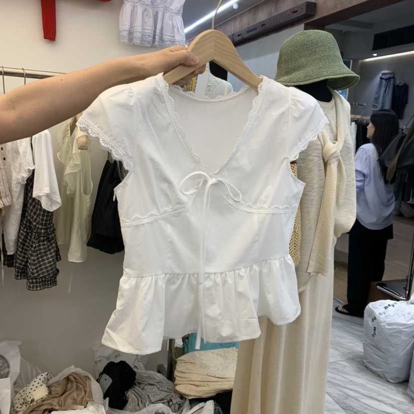 BEEN-A韓國直郵女裝新品26春夏人氣26夏季推薦襯衫蕾絲衫BEEN-A襯衫/蕾絲衫圖色1