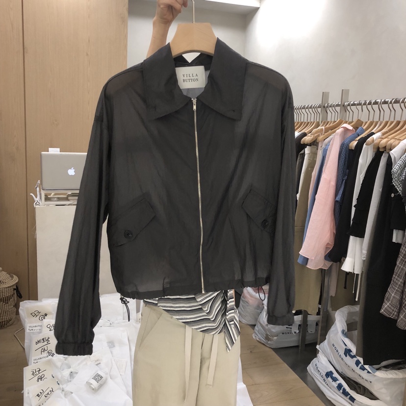 VILLABUTTON韓國代購女士新品職業熱賣時尚26夏季夾克不含內搭VILLABUTTON夾克圖色1