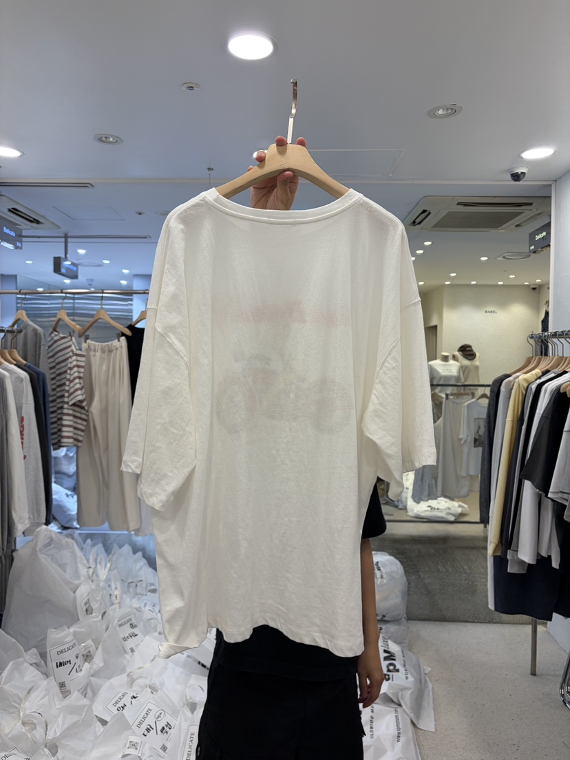 DELICATE韓國代購女士新款推薦熱賣26春夏時尚26夏季人氣T恤DELICATET恤