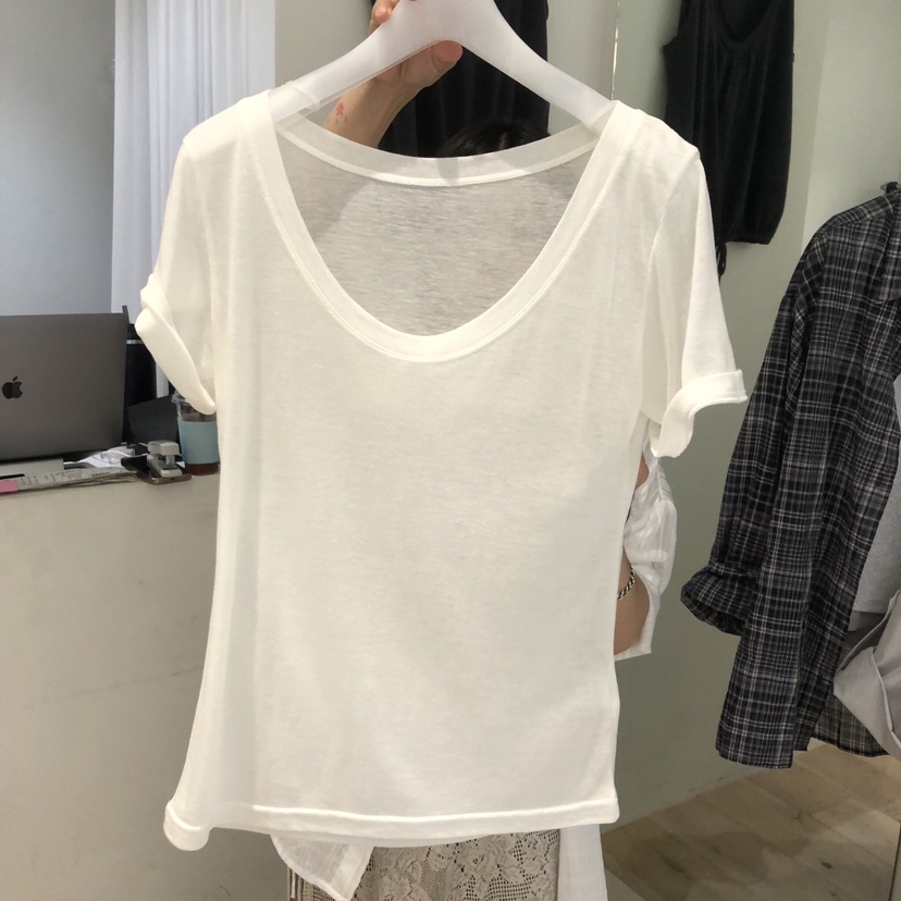 AUBE韓國直郵實拍女士新品熱賣人氣休閑職業26夏季推薦T恤AUBET恤圖色3
