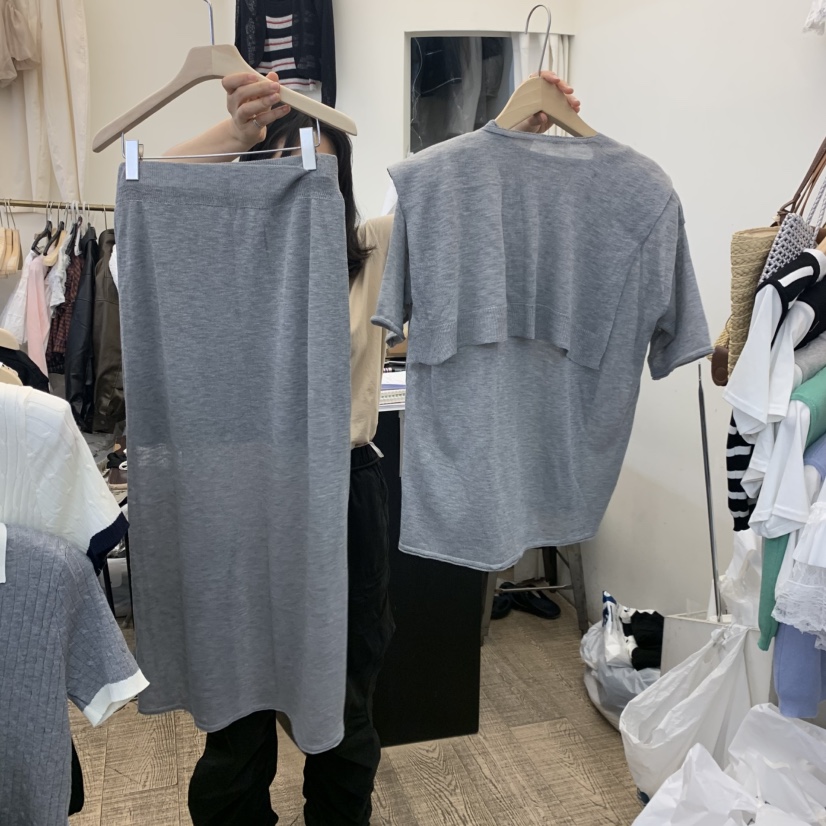 BEEN-A韓國直郵女裝新品休閑人氣26春夏熱賣套裝三件套披肩BEEN-A套裝