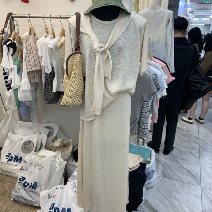 BEEN-A韓國直郵女裝新品休閑人氣26春夏熱賣套裝三件套披肩BEEN-A套裝圖色2