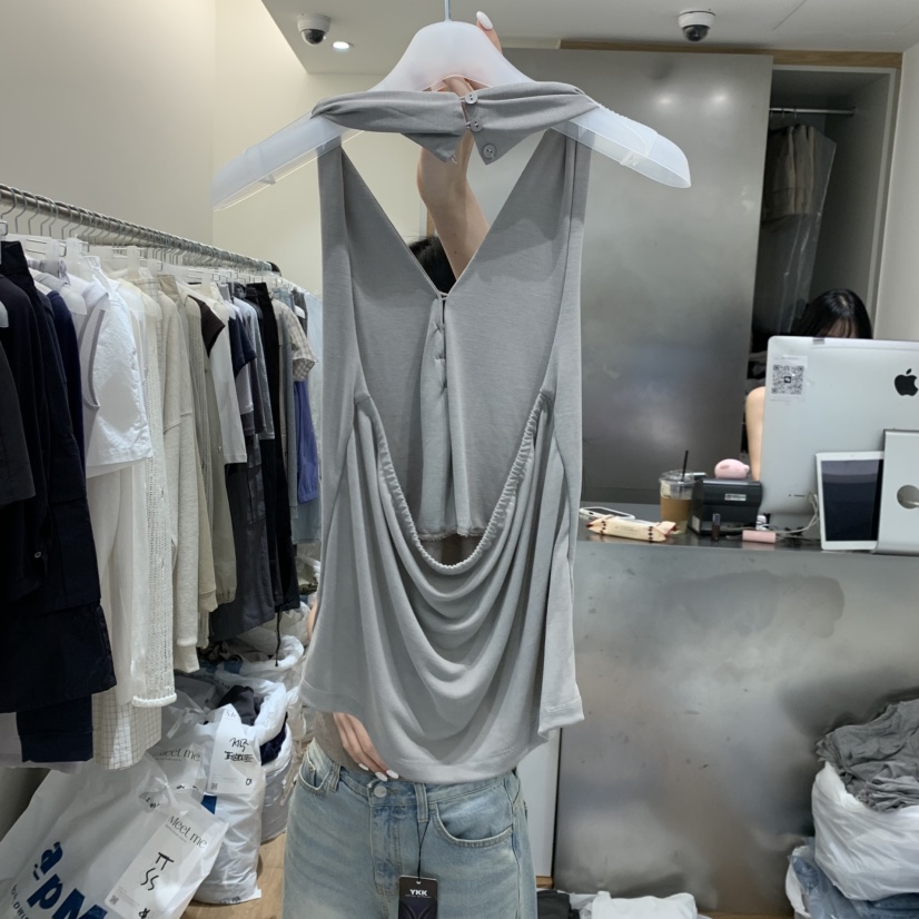 MEET ME韓國東大門代購女裝新品人氣職業時尚吊帶背心鵝MEET ME吊帶/背心