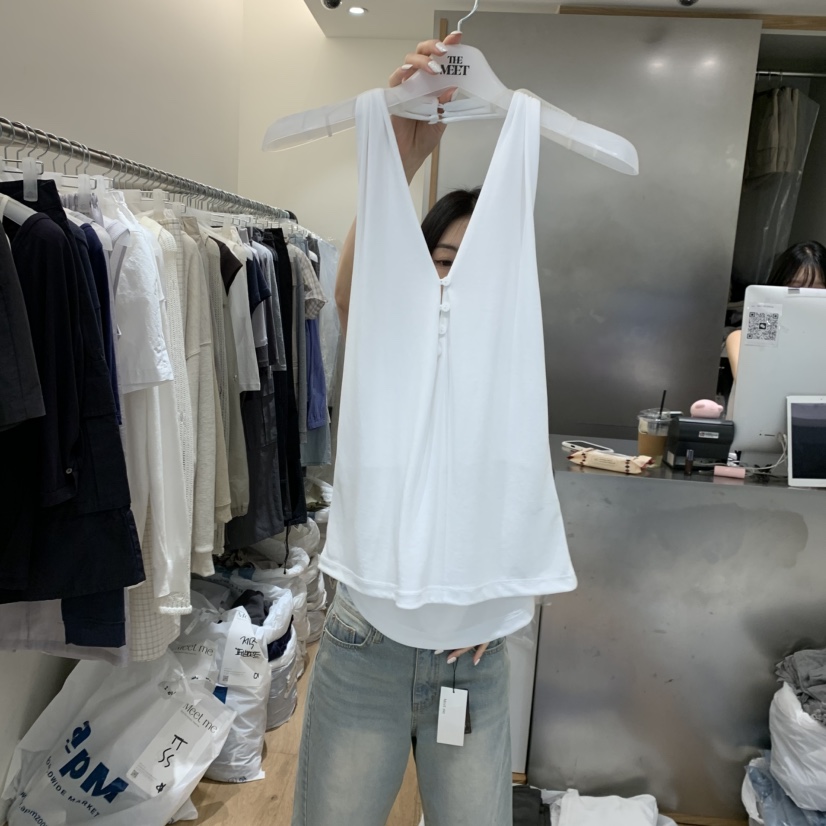 MEET ME韓國東大門代購女裝新品人氣職業時尚吊帶背心鵝MEET ME吊帶/背心圖色4