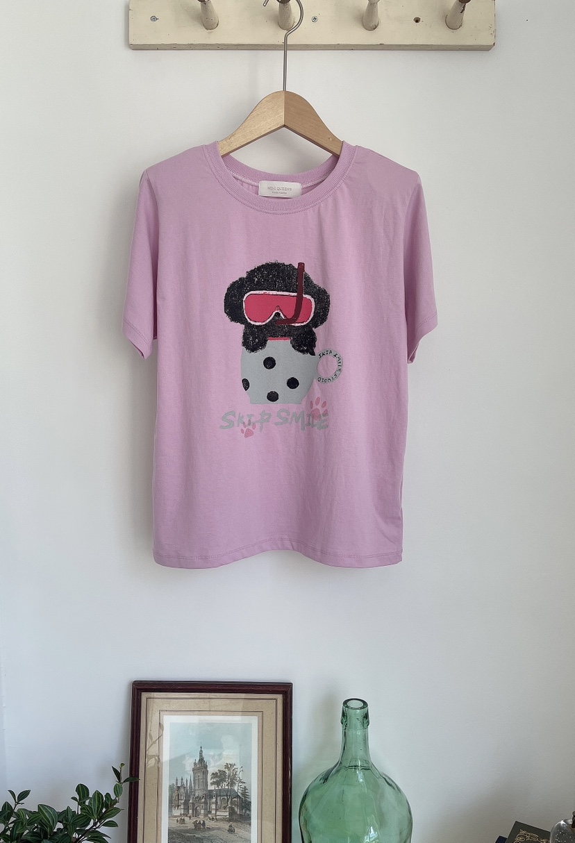 MINIQUEENS韓國直郵實拍女裝新品26夏季休閑職業時尚人氣T恤MINIQUEENST恤圖色2