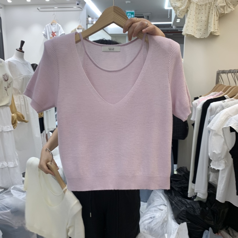 BEEN-A韓國直郵女士新品職業時尚人氣休閑26夏季26春夏T恤BEEN-AT恤圖色2