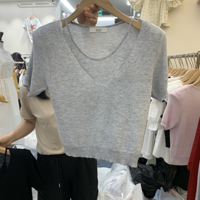 BEEN-A韓國直郵女士新品職業時尚人氣休閑26夏季26春夏T恤BEEN-AT恤圖色3