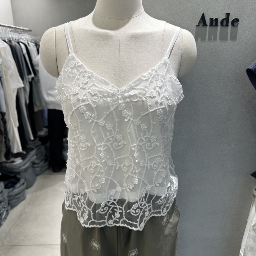 ANDE韓國直郵女士新品26春夏26夏季時尚職業熱賣吊帶背心Ande吊帶/背心圖色1